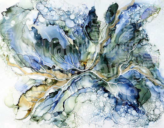 Blue Series abstract